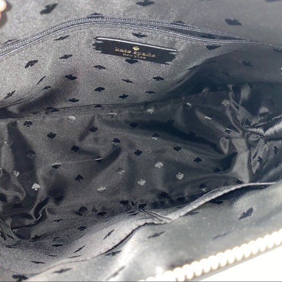 Kate Spade Handbag Patterson Drive Medium Dome Leather Satchel Bag in Black - Picture 7 of 11